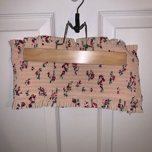 Target Pink Floral Bandeau Top